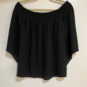 Black Off the Shoulder LOFT Top